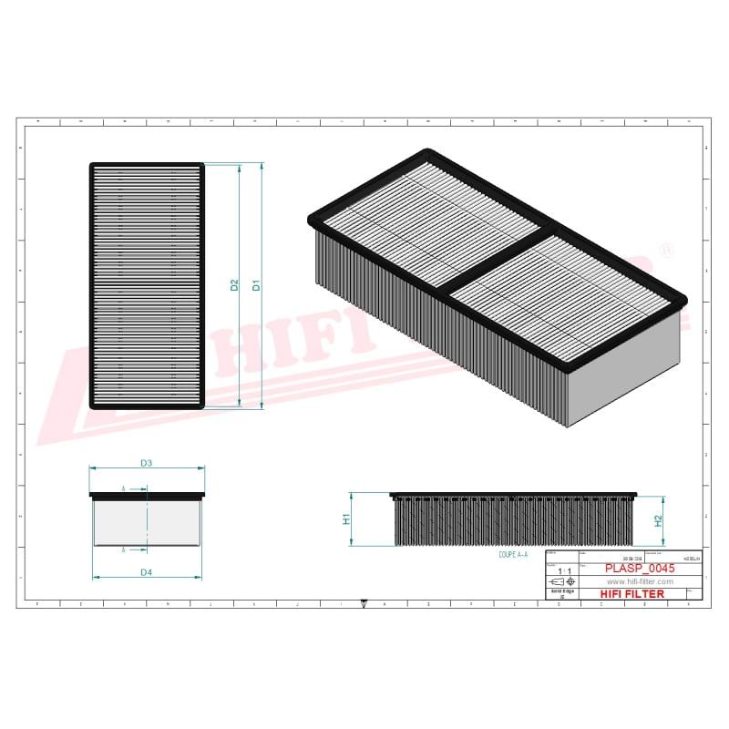 Staubfilter ASP004501AB011, PA86040