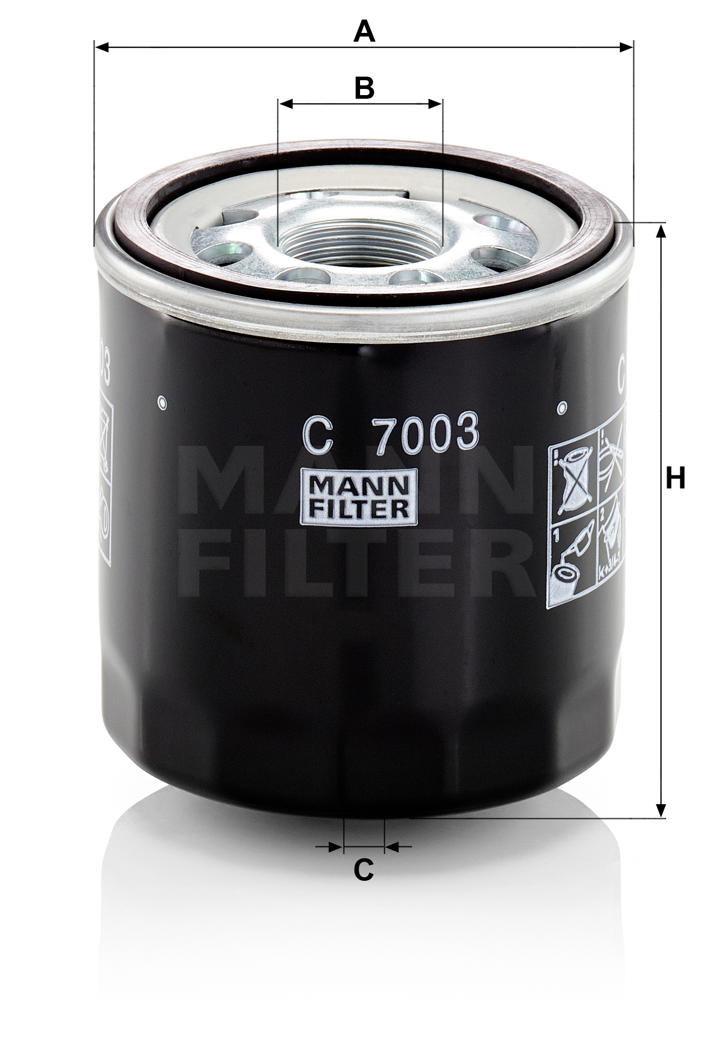 Mann Luftfilter C7003