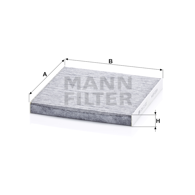 Mann Kabinenfilter mit Aktivkohle CUK22021