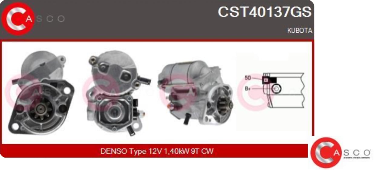 CST40137GS Anlasser DENSO NEU 028000-6260