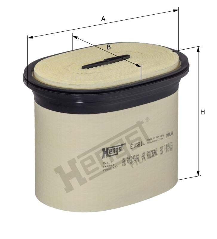 Hengst Luftfilter E1681L