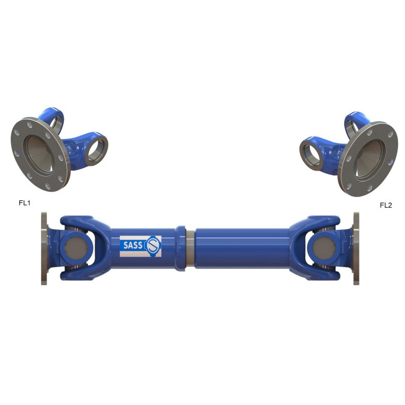 Gelenkwelle Typ500/02-BG077 L1=800+110 FL1=120/8-8 FL2=100/6-8