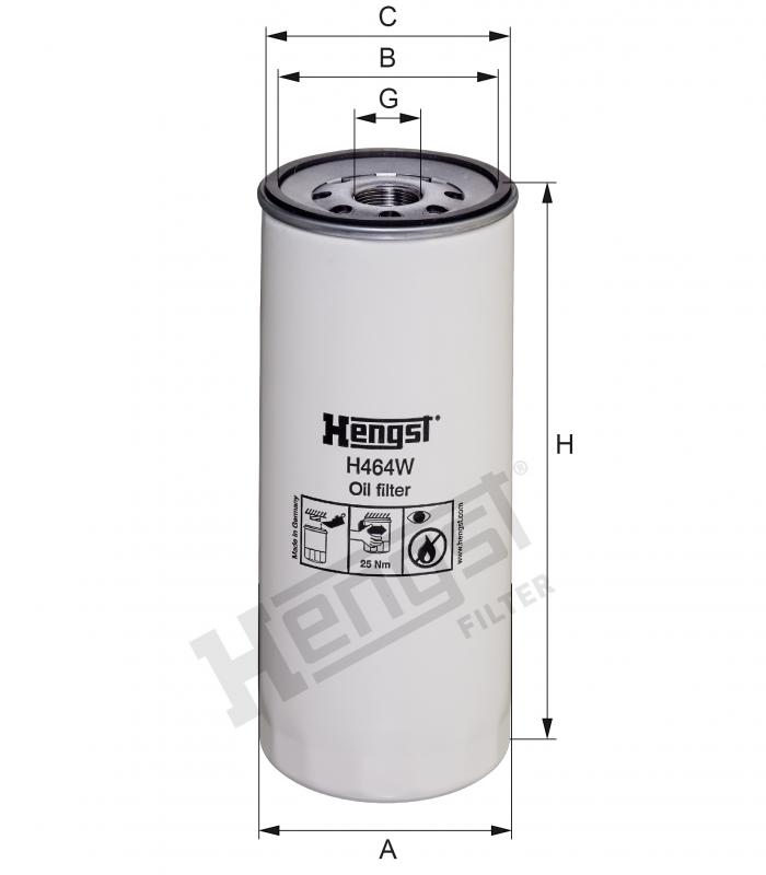 Hengst Ölfilter H464W