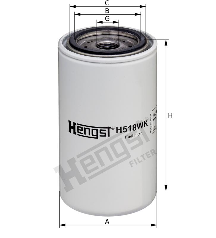 Hengst Kraftstofffilter H518WKD629