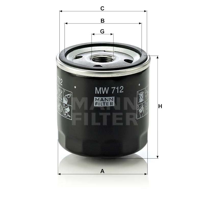 Mann Ölfilter MW712
