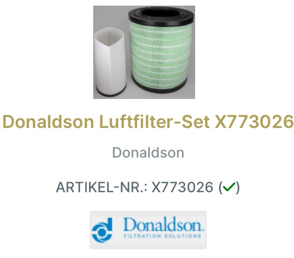 Donaldson Luftfilter P958225