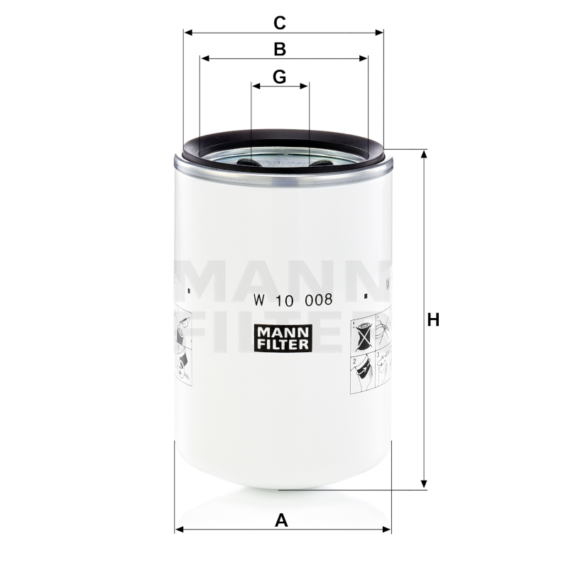 Mann Hydraulikfilter W10008