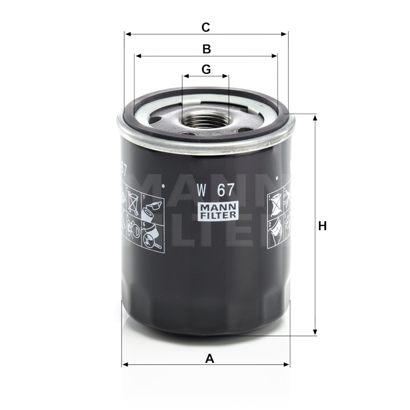 Mann Ölfilter W67