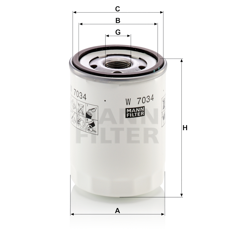 Mann Ölfilter W7034