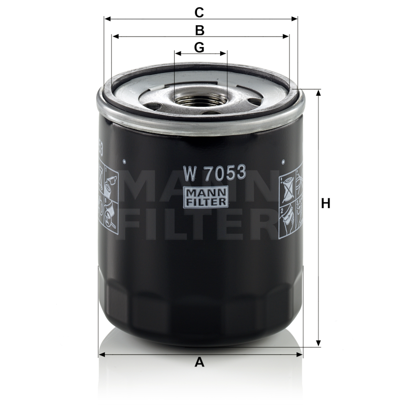 Mann Ölfilter W7053