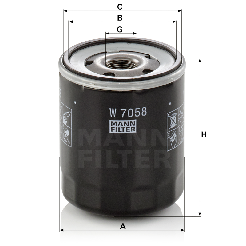 Mann Ölfilter W7058