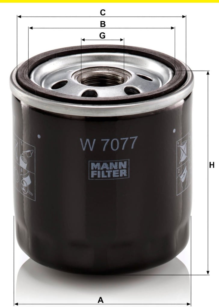 Mann Ölfilter W7077