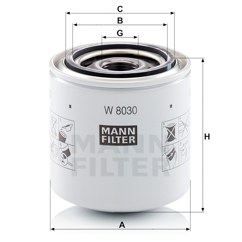 Mann Ölfilter W8030