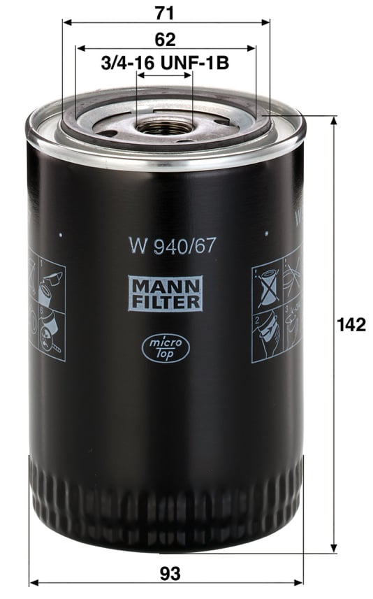 Mann Ölfilter W940/67