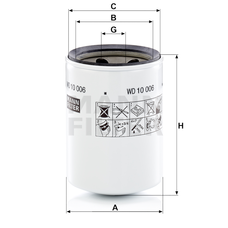 Mann Hydraulikfilter WD10006