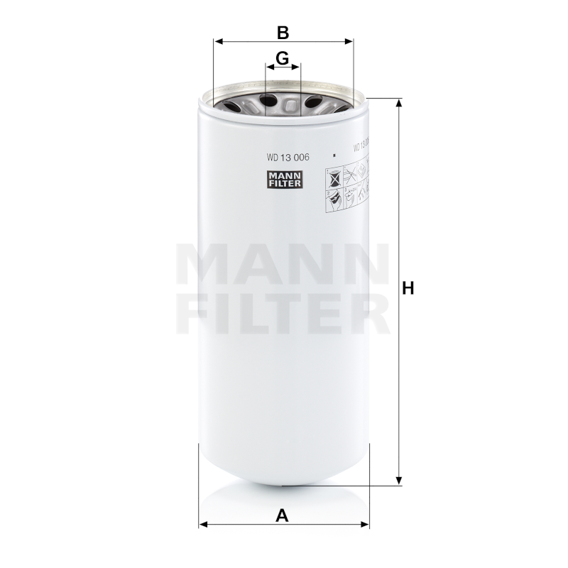 Mann Hydraulikfilter WD13006x