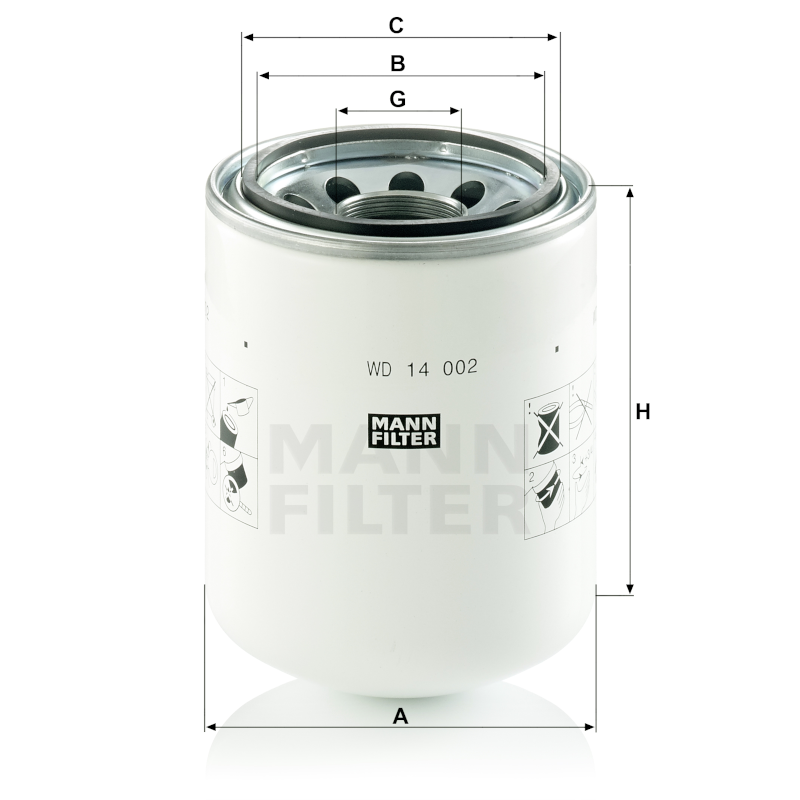 Mann Hydraulikfilter WD14002