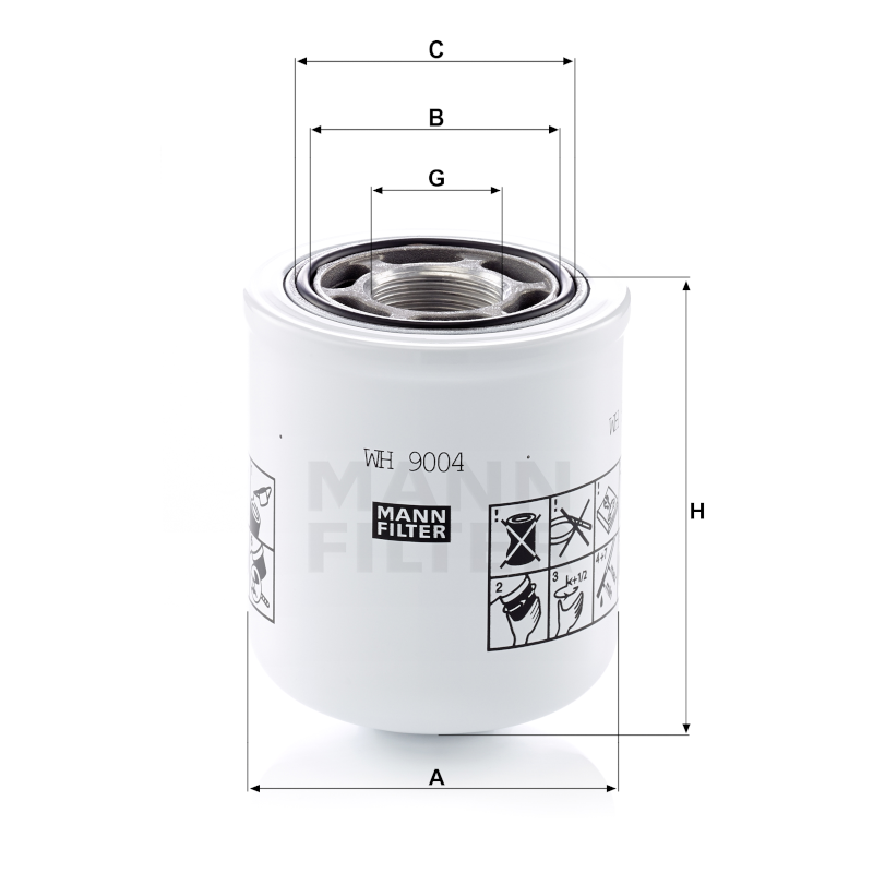 Mann Hydraulikfilter WH9004