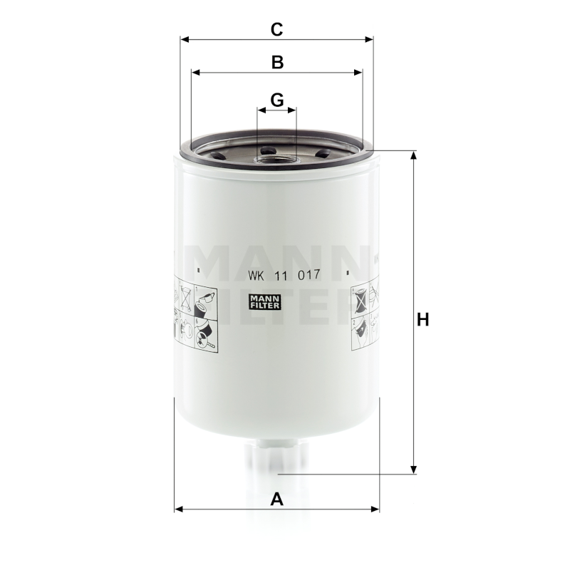 Mann Kraftstofffilter WK11017