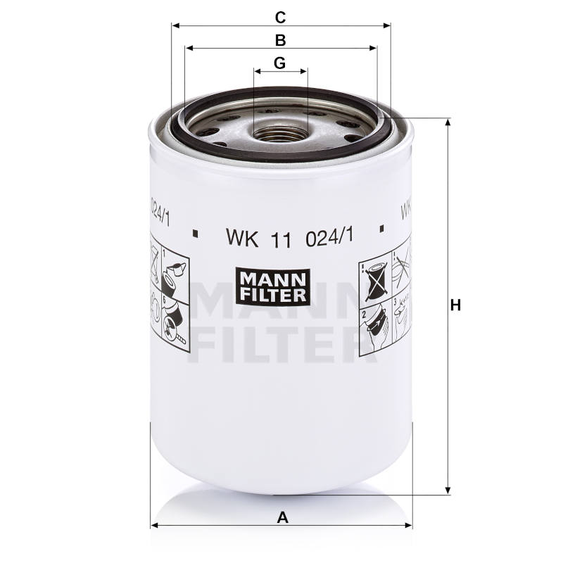 Mann Kraftstofffilter WK11024/1