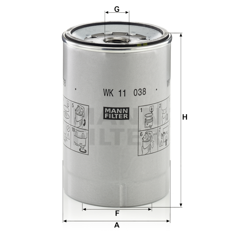 Mann Kraftstofffilter WK11038z