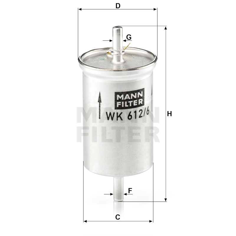Kraftstofffilter WK612/6 online kaufen bei Thoben Antriebs- und ...