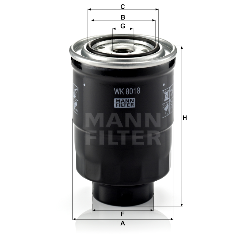 Mann Kraftstofffilter WK8018x