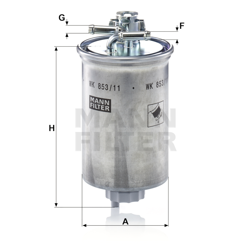 Mann Kraftstofffilter WK853/11