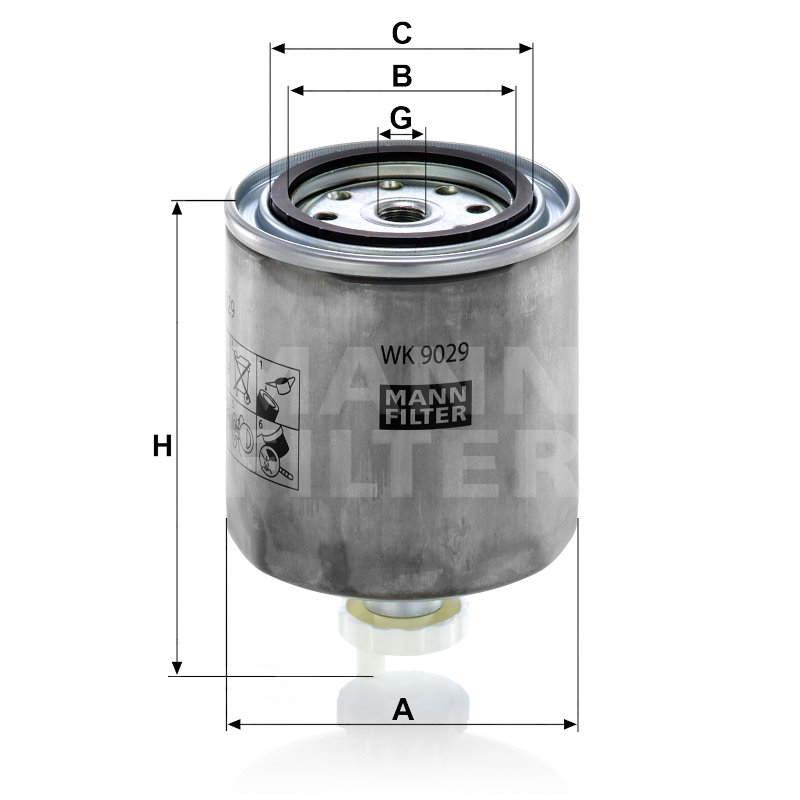 Mann Kraftstofffilter WK9029