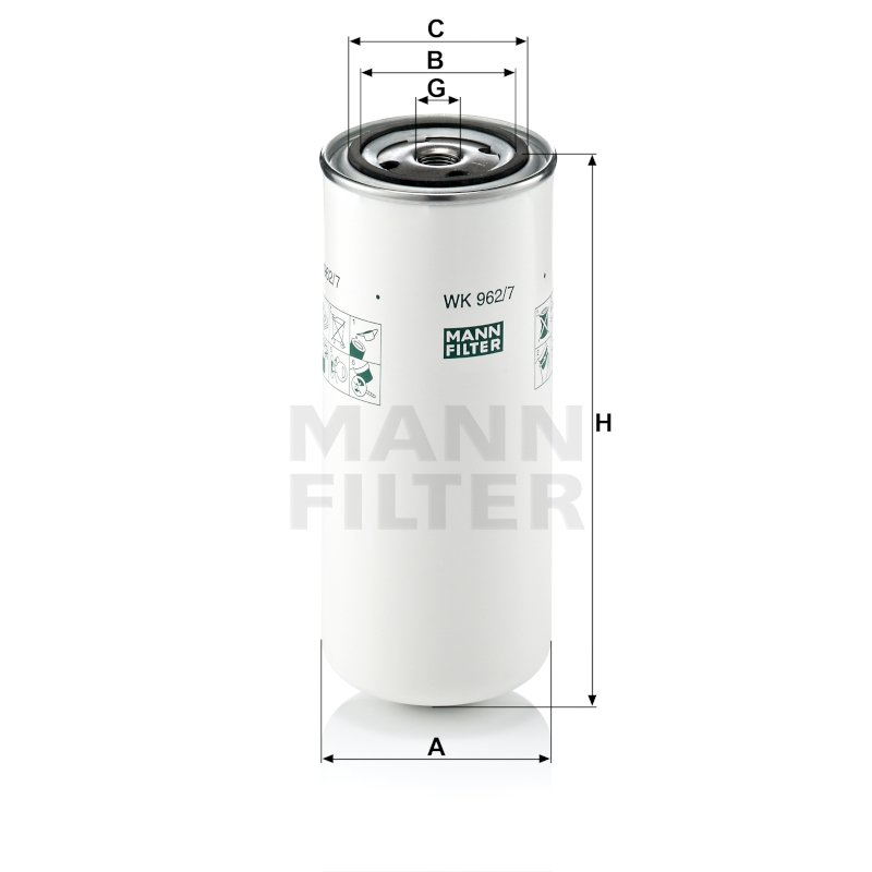 Mann Kraftstofffilter WK962/7